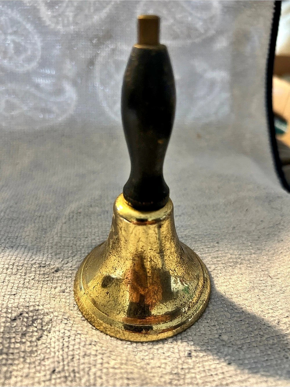 Vintage Gold & Brown Hand Bell